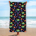 Colorful Halloween Party Pattern Print Beach Towel