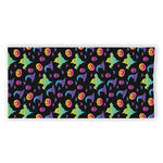 Colorful Halloween Party Pattern Print Beach Towel