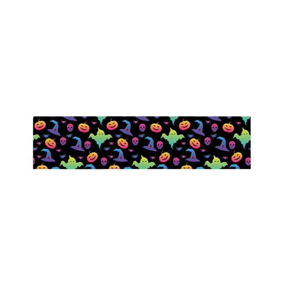 Colorful Halloween Party Pattern Print Bed Runner