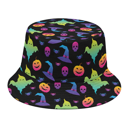 Colorful Halloween Party Pattern Print Bucket Hat