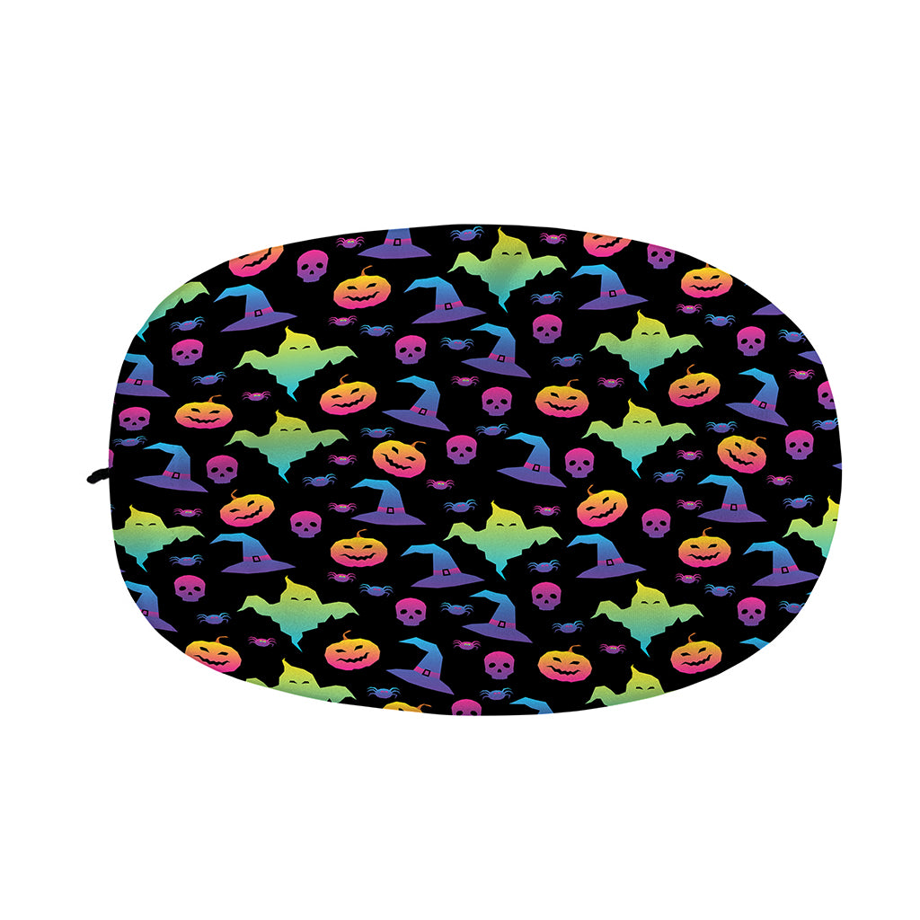 Colorful Halloween Party Pattern Print Car Side Mirror Covers