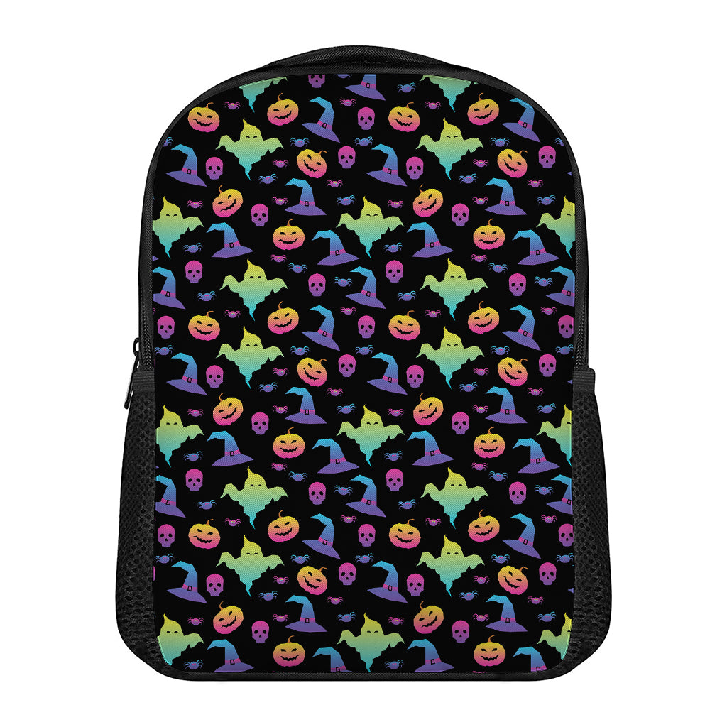Colorful Halloween Party Pattern Print Casual Backpack