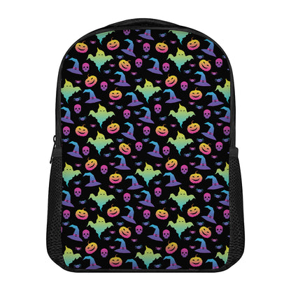 Colorful Halloween Party Pattern Print Casual Backpack