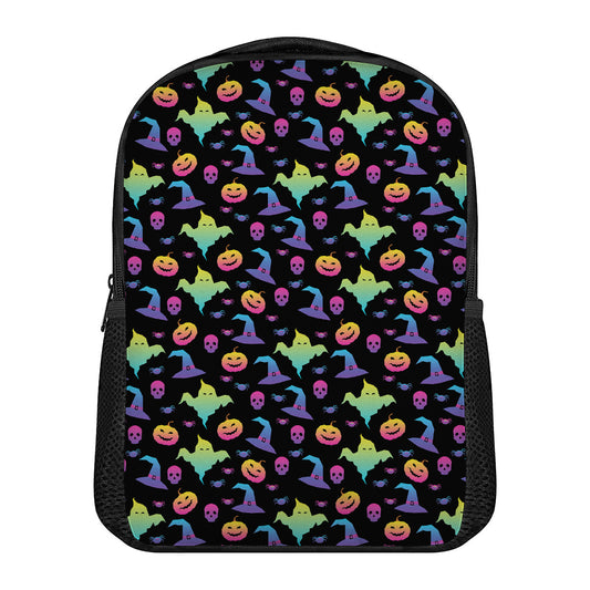 Colorful Halloween Party Pattern Print Casual Backpack