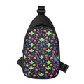 Colorful Halloween Party Pattern Print Sling Bag