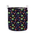 Colorful Halloween Party Pattern Print Collapsible Laundry Basket