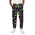 Colorful Halloween Party Pattern Print Cotton Sweatpants