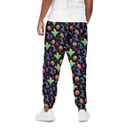 Colorful Halloween Party Pattern Print Cotton Pants