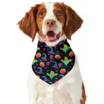 Colorful Halloween Party Pattern Print Dog Bandana