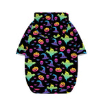 Colorful Halloween Party Pattern Print Dog Zip Up Hoodie