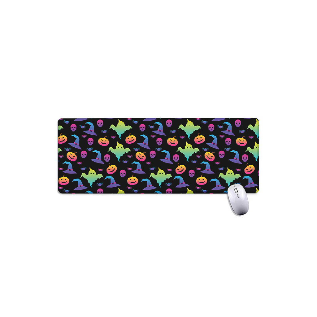 Colorful Halloween Party Pattern Print Extended Mouse Pad
