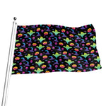 Colorful Halloween Party Pattern Print Flag