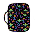Colorful Halloween Party Pattern Print Front Pocket Bible Bag