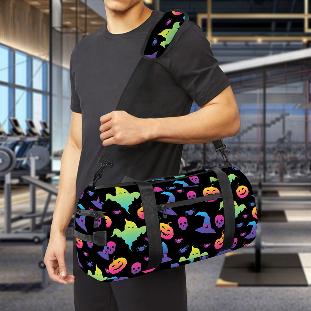 Colorful Halloween Party Pattern Print Gym Bag