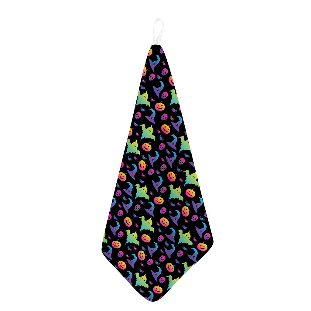 Colorful Halloween Party Pattern Print Hand Towel