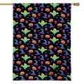 Colorful Halloween Party Pattern Print House Flag