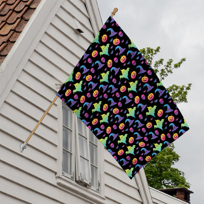 Colorful Halloween Party Pattern Print House Flag