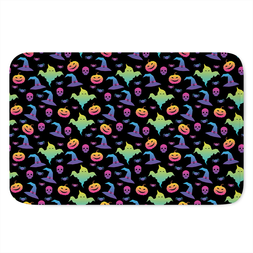 Colorful Halloween Party Pattern Print Indoor Door Mat