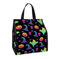 Colorful Halloween Party Pattern Print Insulated Lunch Tote