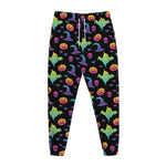 Colorful Halloween Party Pattern Print Jogger Pants