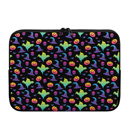 Colorful Halloween Party Pattern Print Laptop Sleeve
