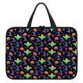 Colorful Halloween Party Pattern Print Laptop Sleeve With Handle