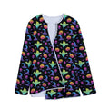 Colorful Halloween Party Pattern Print Long Sleeve Short Coat