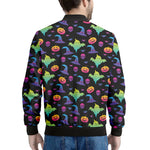 Colorful Halloween Party Pattern Print Men's Bomber Jacket