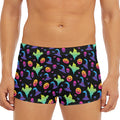 Colorful Halloween Party Pattern Print Men's Short Boxer Briefs