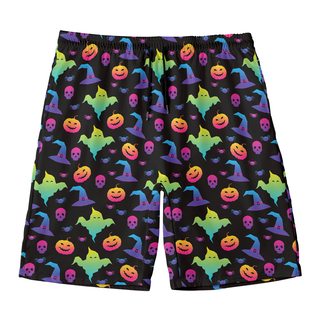Colorful Halloween Party Pattern Print Men's Swim Trunks