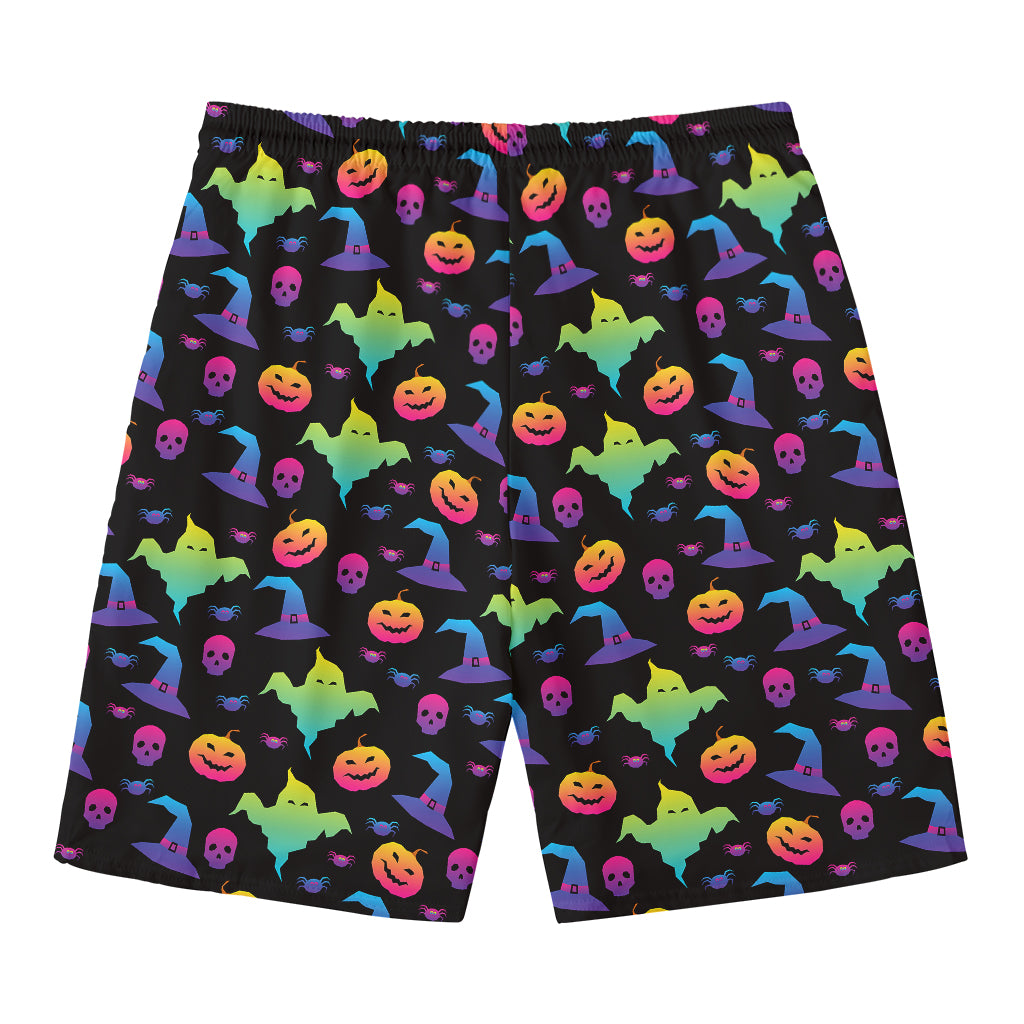 Colorful Halloween Party Pattern Print Men's Swim Trunks