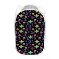 Colorful Halloween Party Pattern Print Mesh Laundry Hamper