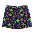 Colorful Halloween Party Pattern Print Mesh Shorts