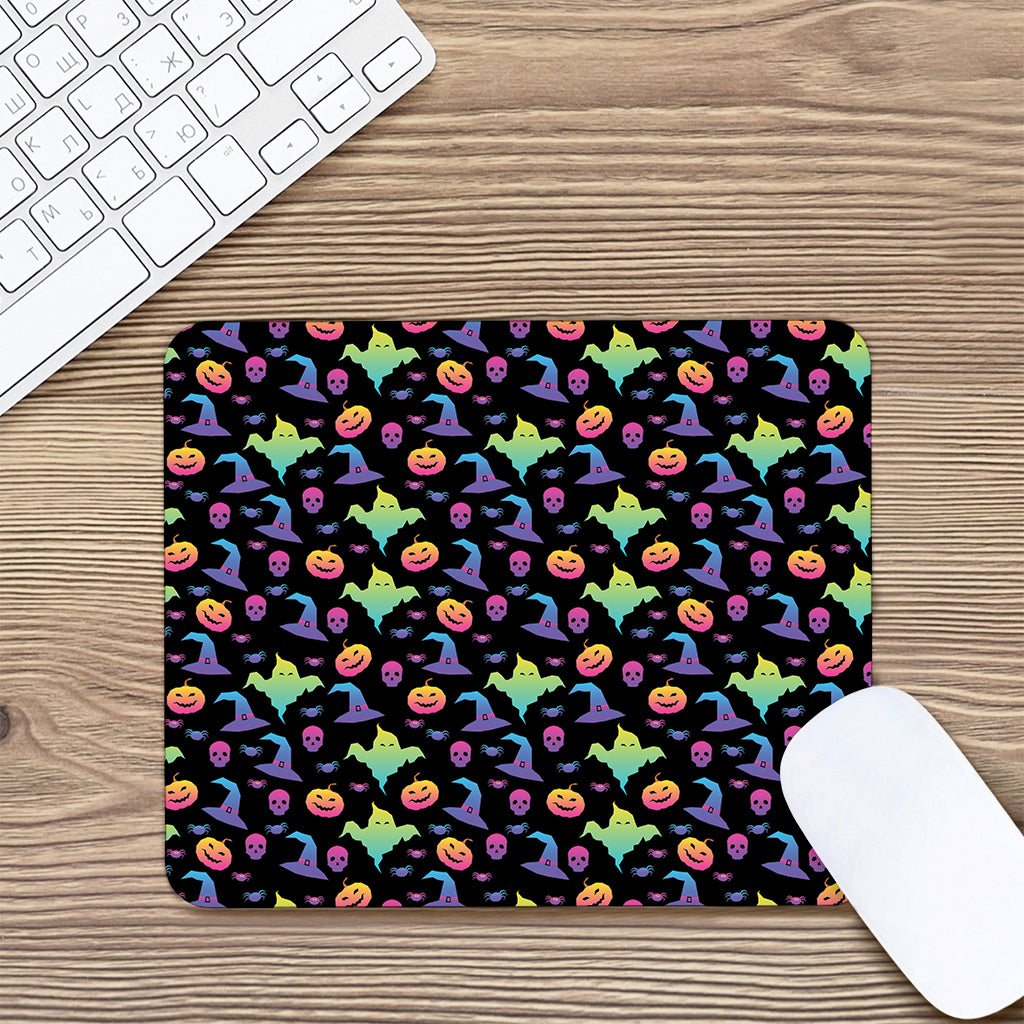 Colorful Halloween Party Pattern Print Mouse Pad