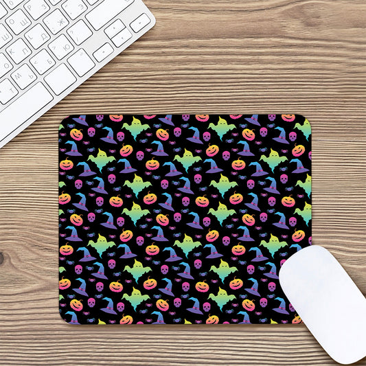 Colorful Halloween Party Pattern Print Mouse Pad