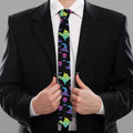 Colorful Halloween Party Pattern Print Necktie