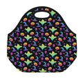 Colorful Halloween Party Pattern Print Neoprene Lunch Bag
