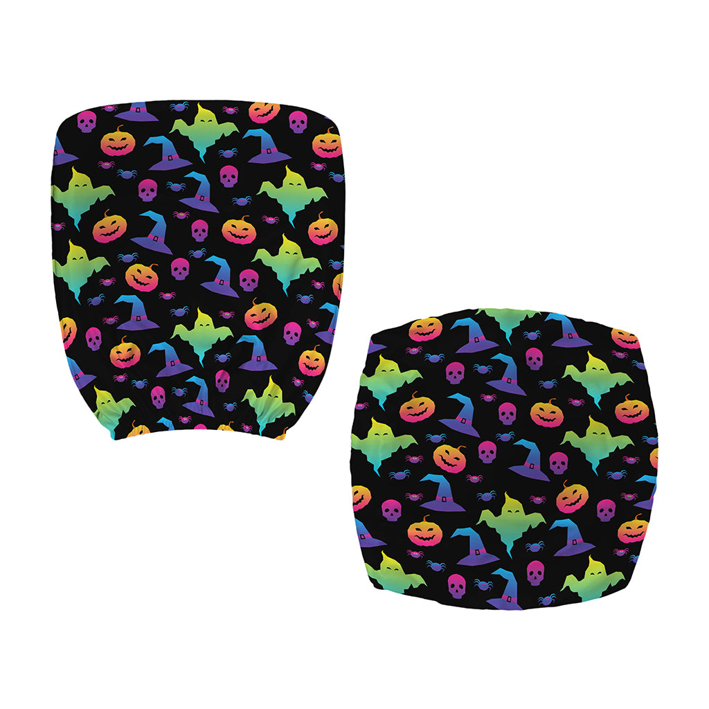 Colorful Halloween Party Pattern Print Office Chair Cover