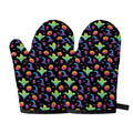Colorful Halloween Party Pattern Print Oven Mitts