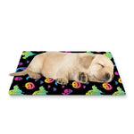 Colorful Halloween Party Pattern Print Pet Cooling Mat Cover