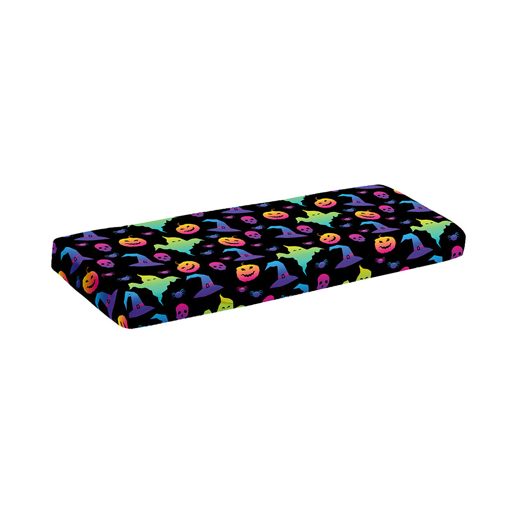 Colorful Halloween Party Pattern Print Piano Keyboard Cover