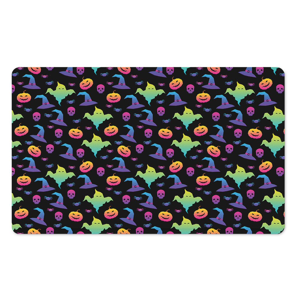 Colorful Halloween Party Pattern Print Polyester Doormat