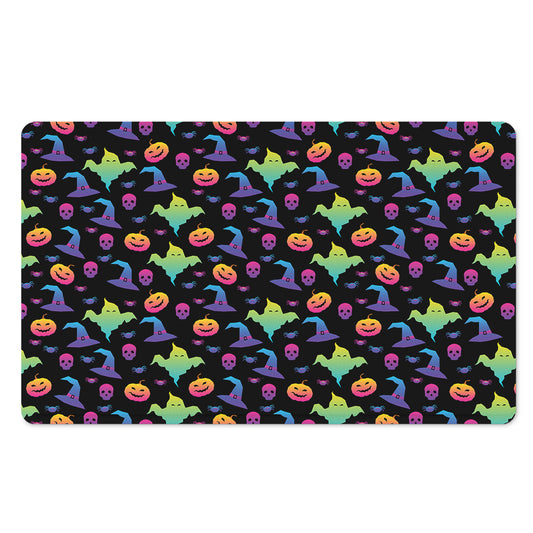 Colorful Halloween Party Pattern Print Polyester Doormat