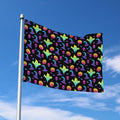 Colorful Halloween Party Pattern Print Polyester Flag