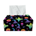 Colorful Halloween Party Pattern Print Rectangle Tissue Box Cover
