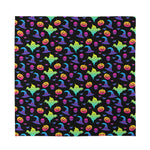 Colorful Halloween Party Pattern Print Silk Bandana