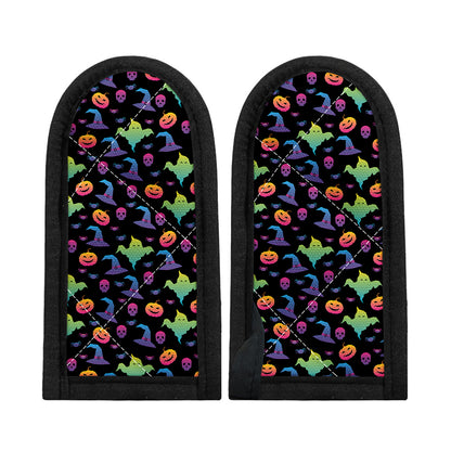 Colorful Halloween Party Pattern Print Skillet Handle Cover