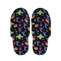 Colorful Halloween Party Pattern Print Slippers