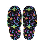 Colorful Halloween Party Pattern Print Slippers