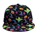Colorful Halloween Party Pattern Print Snapback Cap